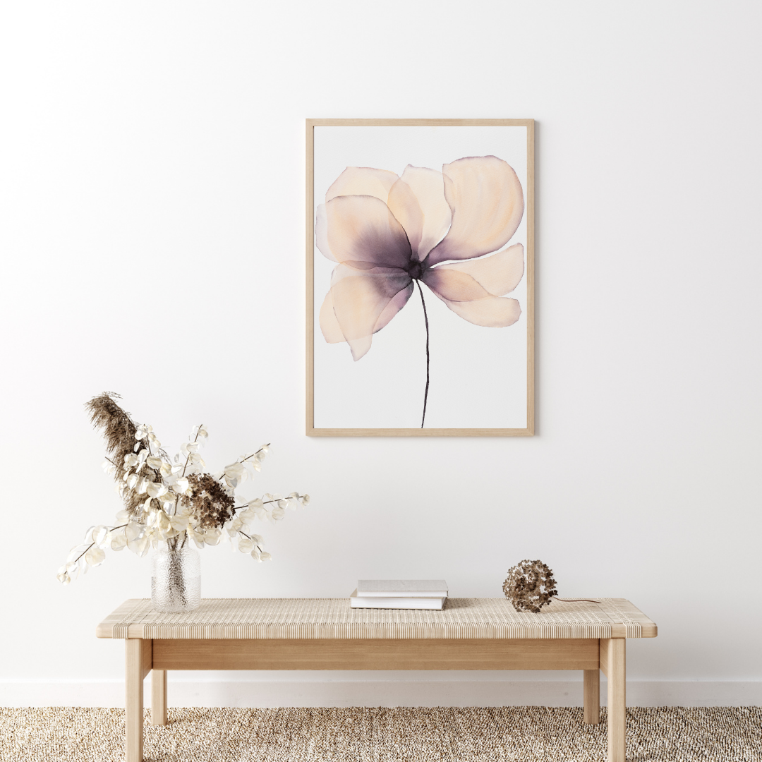Akvarelblomst