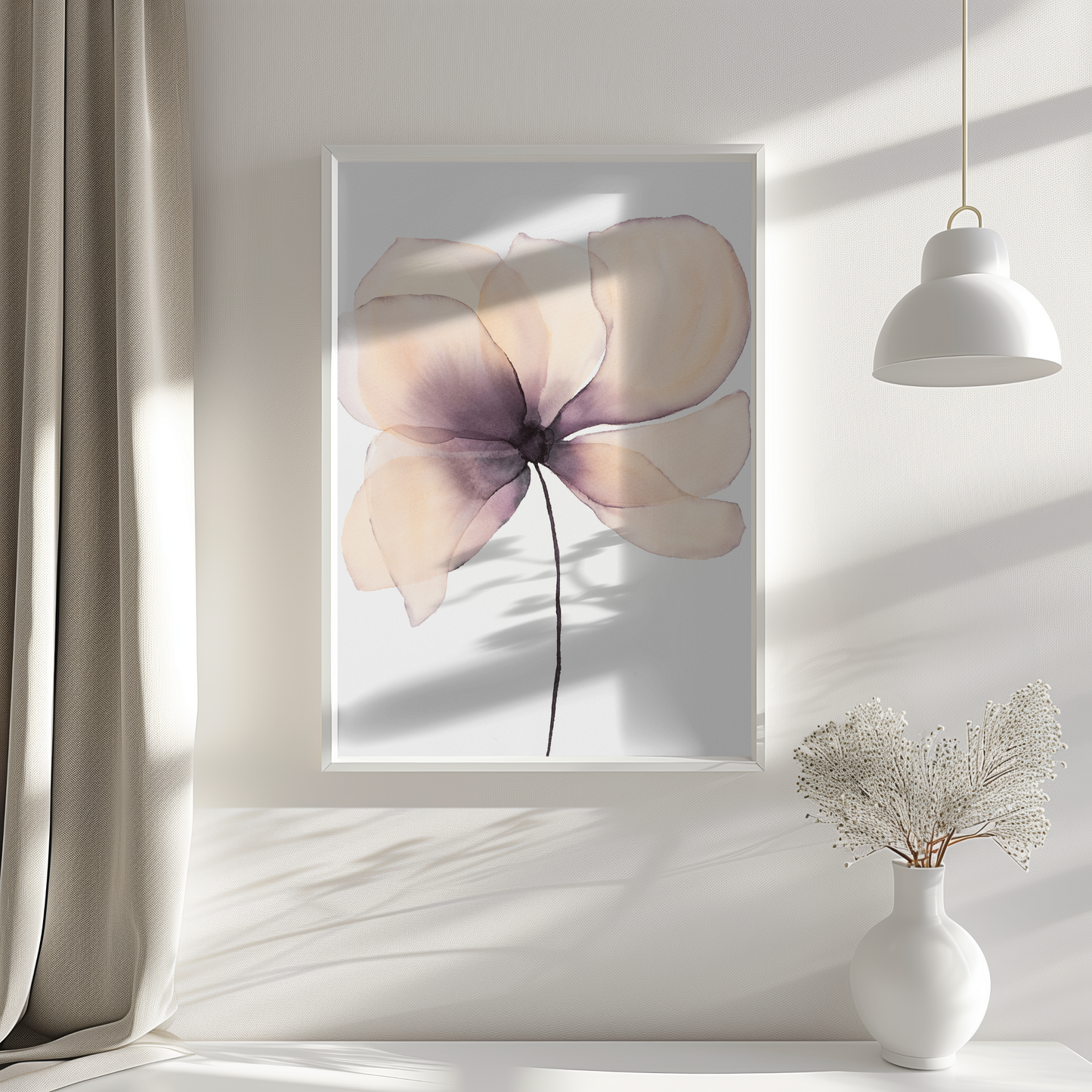 Akvarelblomst
