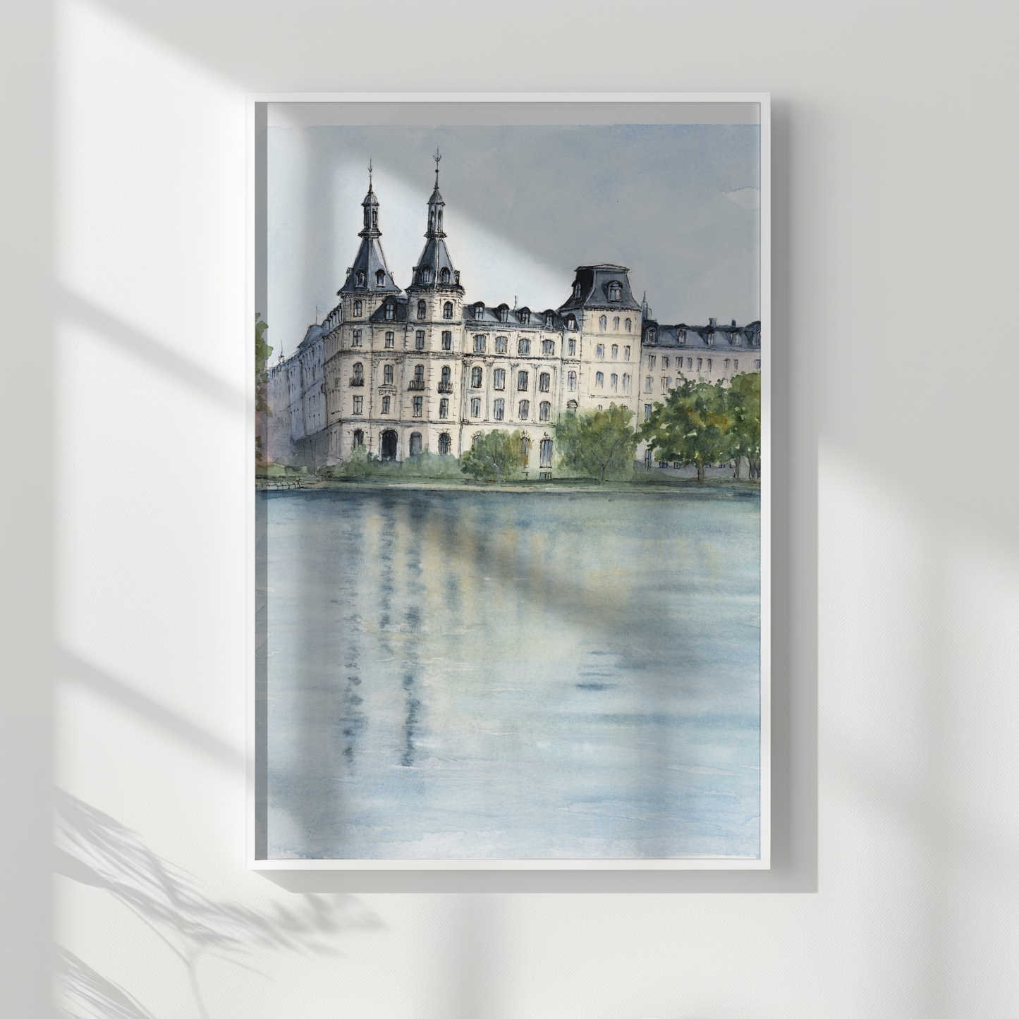 Søtorvet- Originalt Akvarelmaleri - 30 x 40 cm.