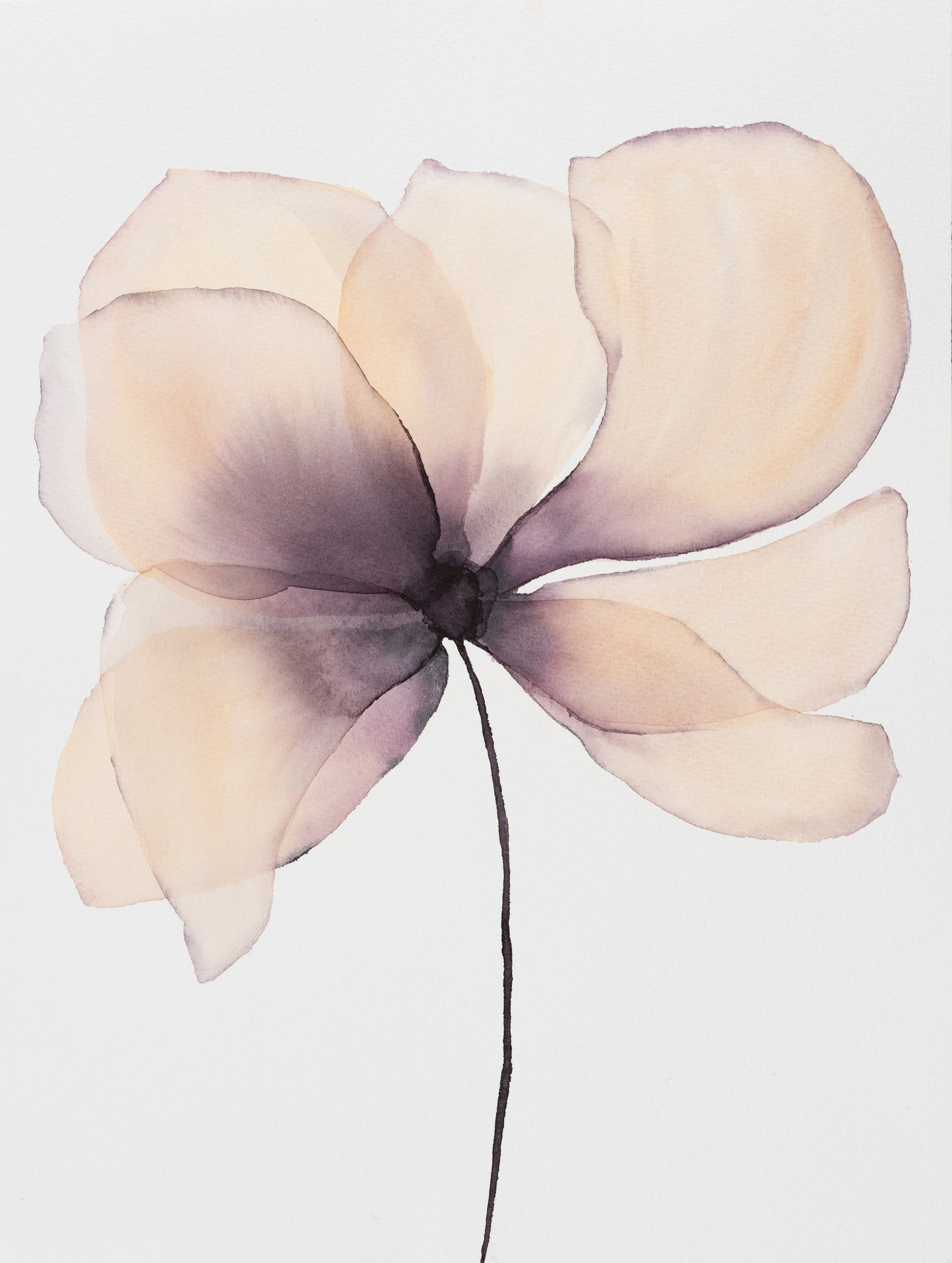 Akvarelblomst